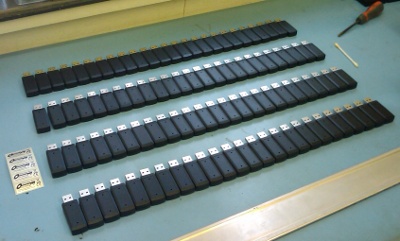 Four rows of 25 Entropy Keys