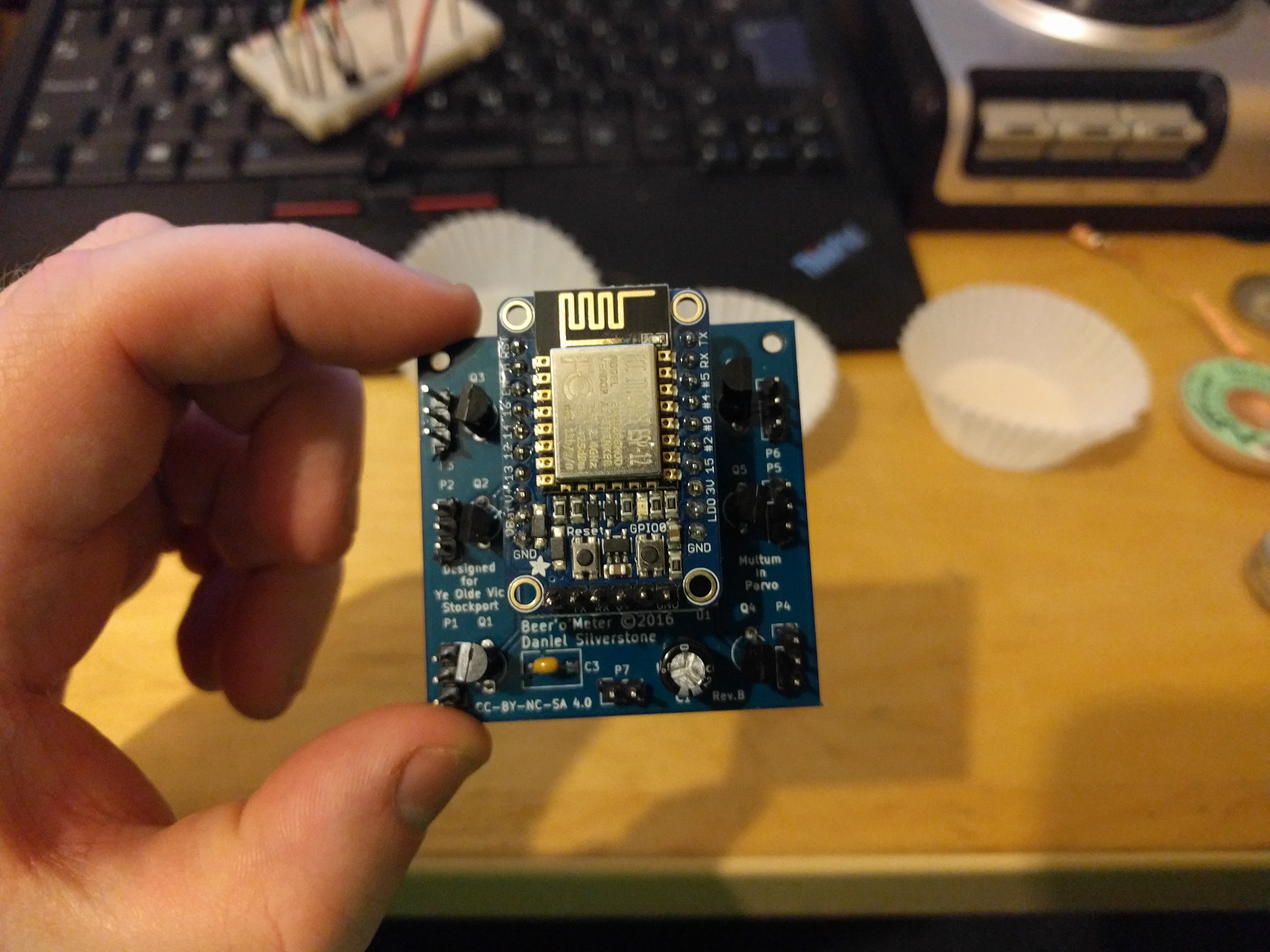 Fitted with the module