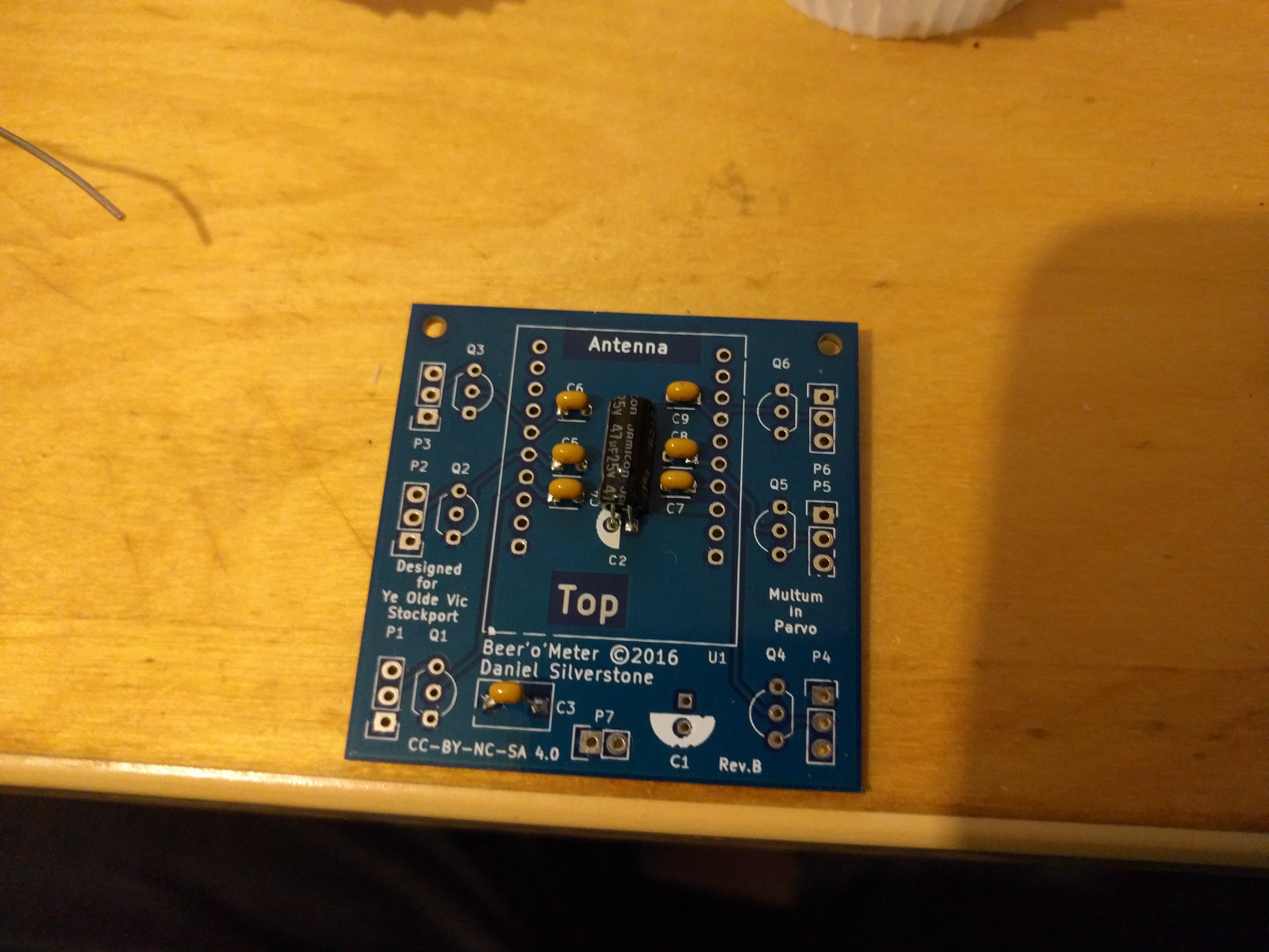 Step 2, capacitors which lie down