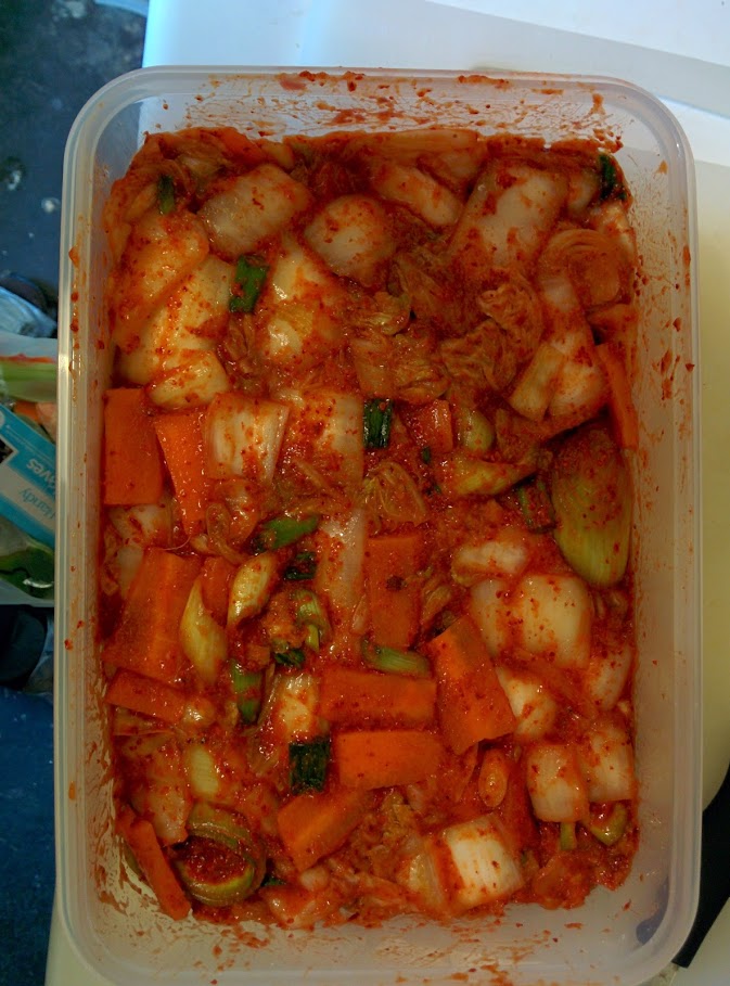 Box of kimchi